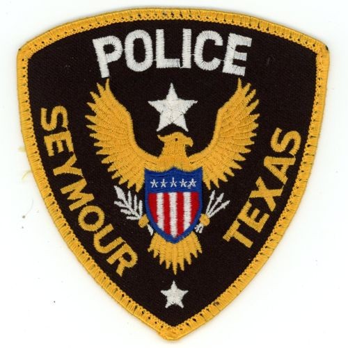 TEXAS TX SEYMOUR POLICE NICE SHOULDER PATCH SHERIFF