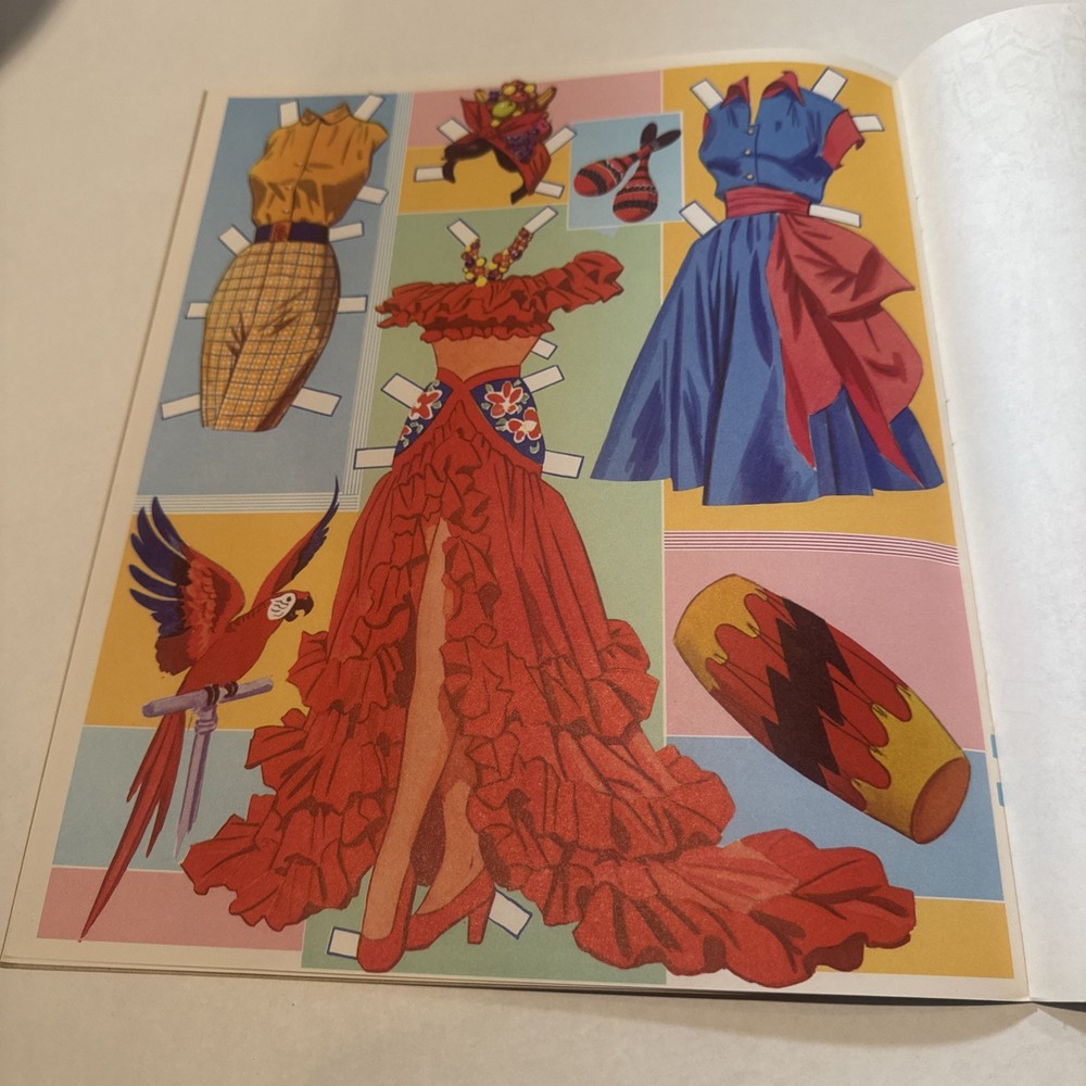 Airline Hostess And Pilot Paper Dolls Merrill original