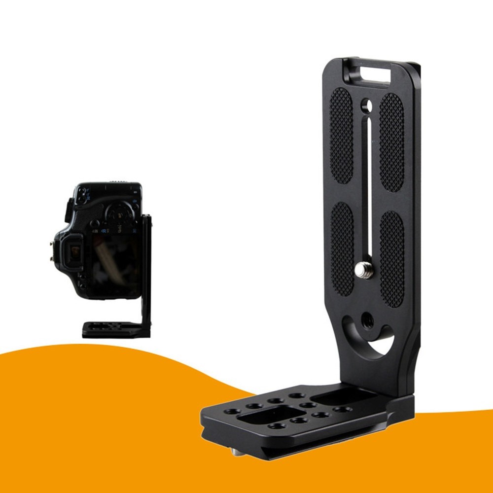 Aluminum 1/4 Screw Camera Quick Release L Plate Vertical Horizontal Bracket