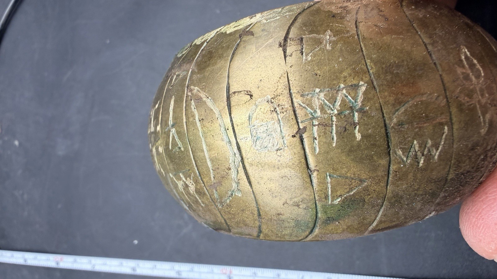 Glowing Bronze Bracer With Detailed Links From Tula Hidalgo Ojuelos