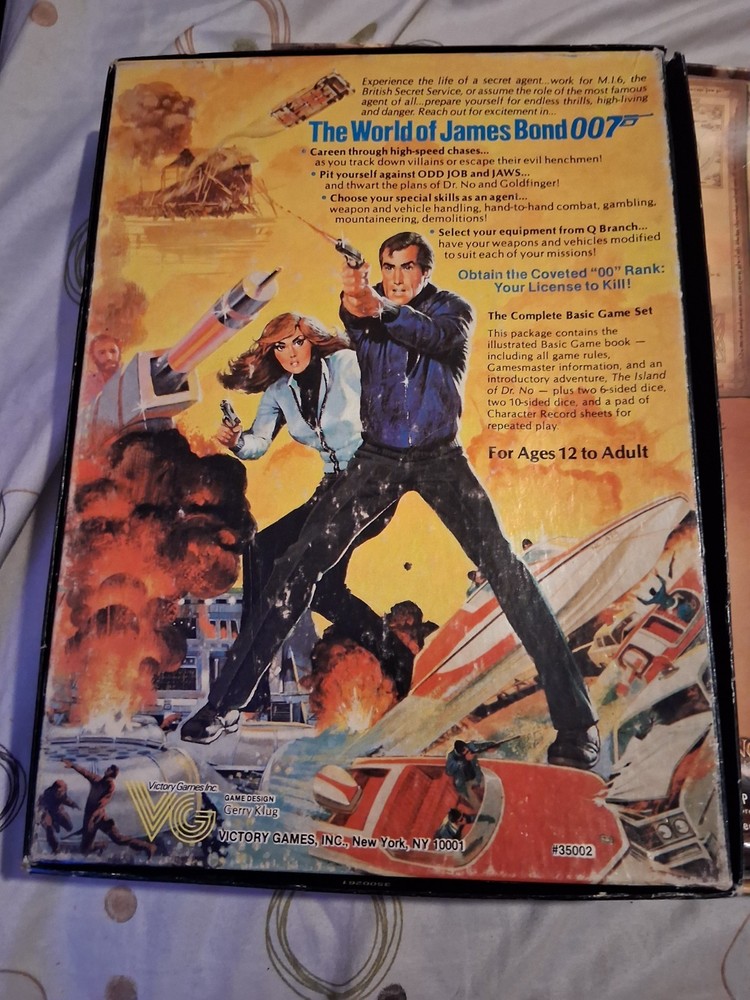 James Bond 007 Basic Set, RPG (Victory Games, 1983), Missing Dice & Main Booklet