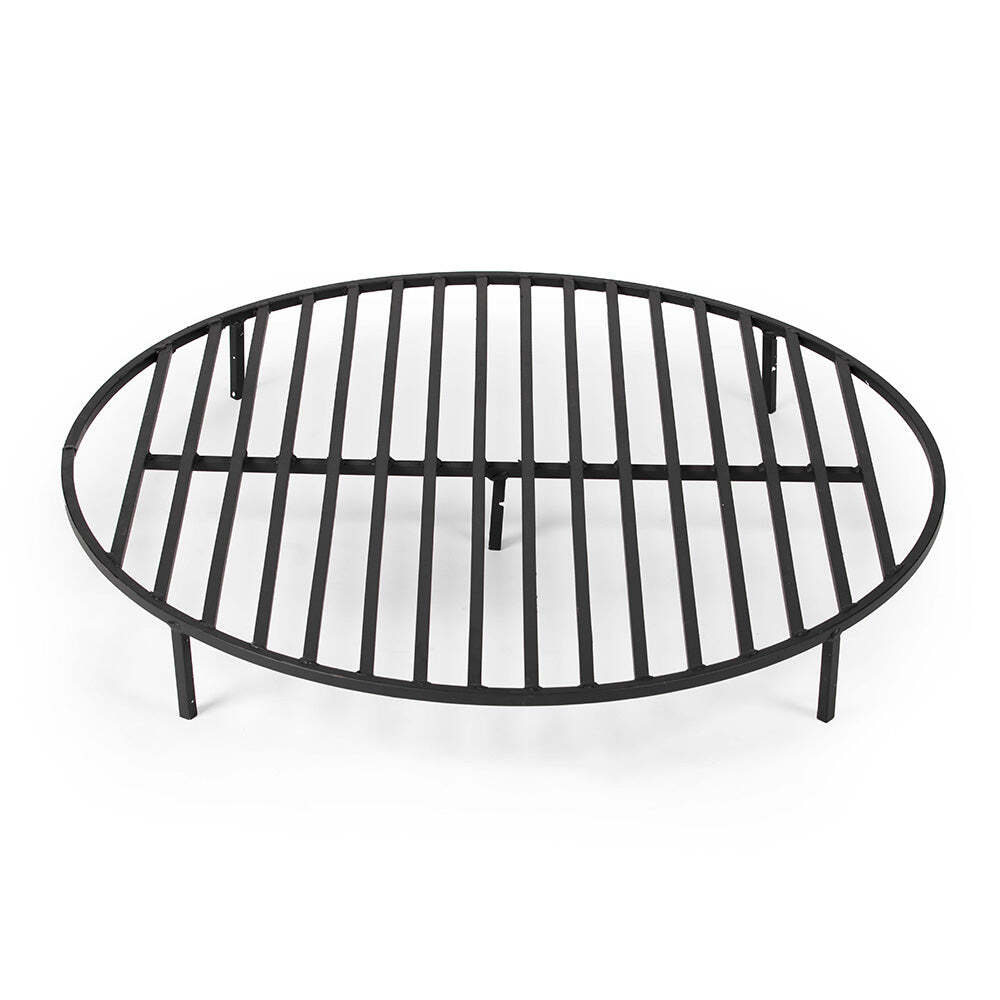 Ash & Ember Round 36" Fire Pit Grate, High Efficiency Elevated Steel Grate