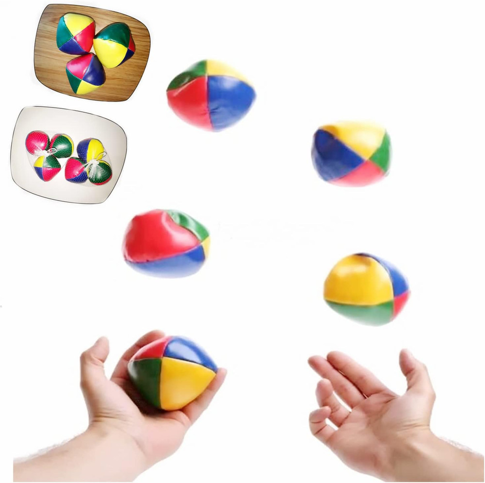 6 Pcs Juggling Balls Set for Beginners Multi-Colored Juggling Balls, Mini Dur...