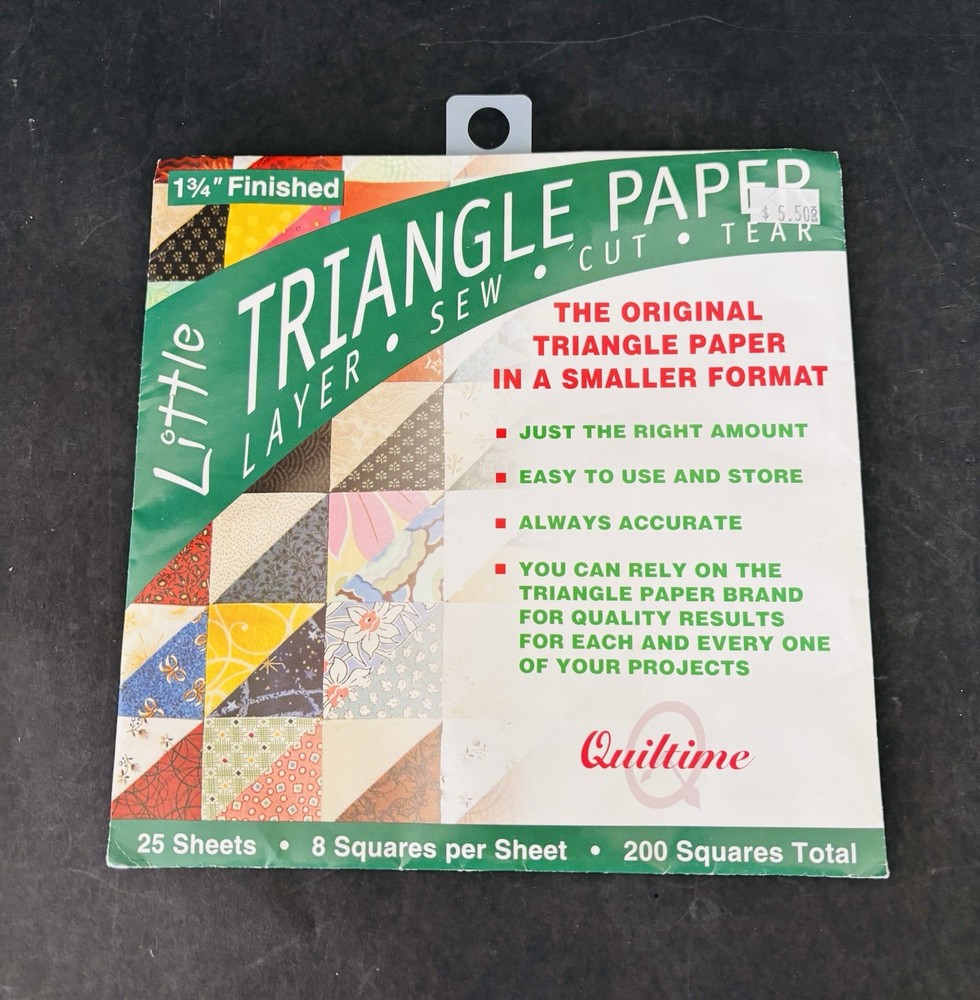 Quilting Triangle Paper 1  3/4 Finished,