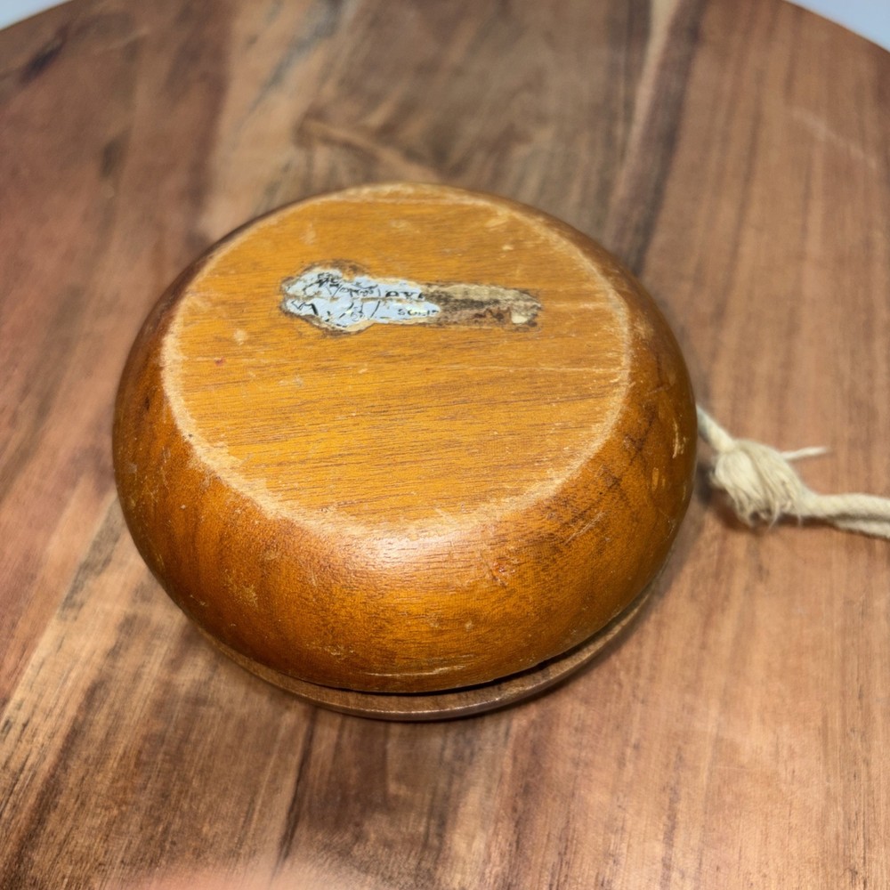 Exec-U-Toy Solid Walnut Vintage Yo-Yo Oversized  4"