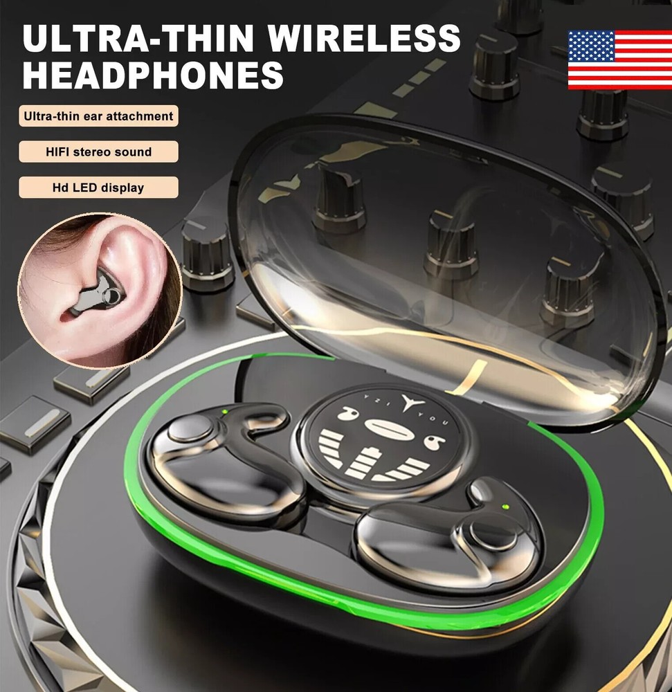 True Wireless Bone Conduction Headphones Bluetooth 5.3 Wireless Headset Earbuds