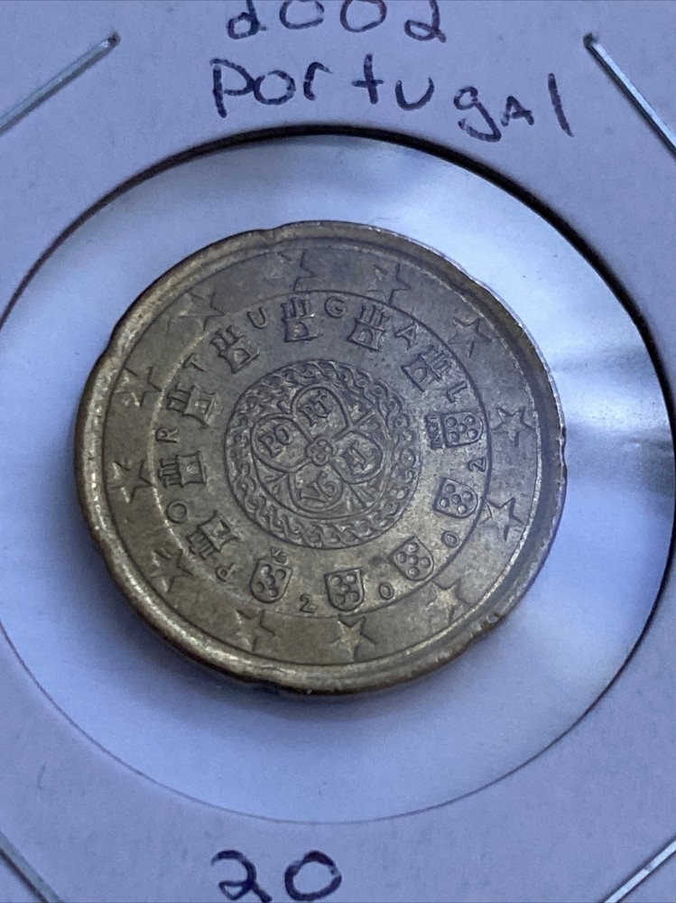 2002 Portugal 20 Cent Coin B10