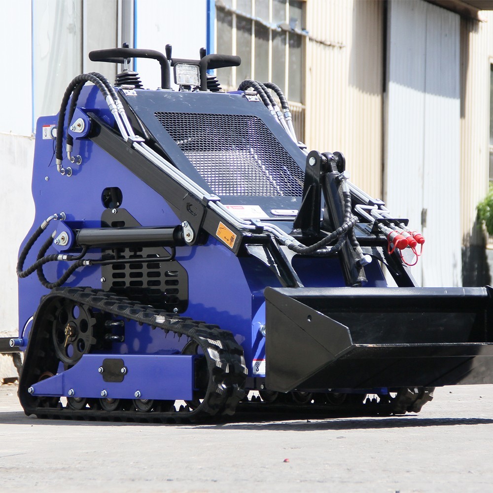 Mini Skid Steer 22HP Twin Cylinder Tracked Loader Rotarydri