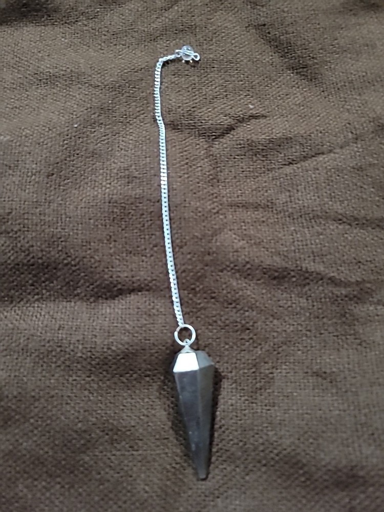 Labradorite Faceted Cone Crystal Dowsing Pendulum Divination Tool