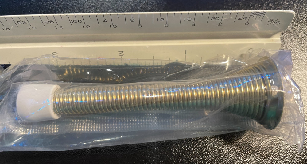 AVOID EXPENSIVE BULK PRICING!! 2-PACK Spring Door Stops ~ Polished Brass