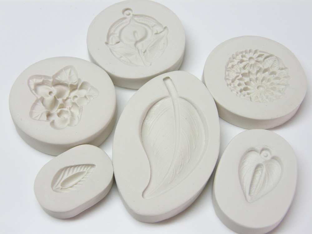 Floral / Garden Polymer Clay Molds Set 6pc (MD1005A)