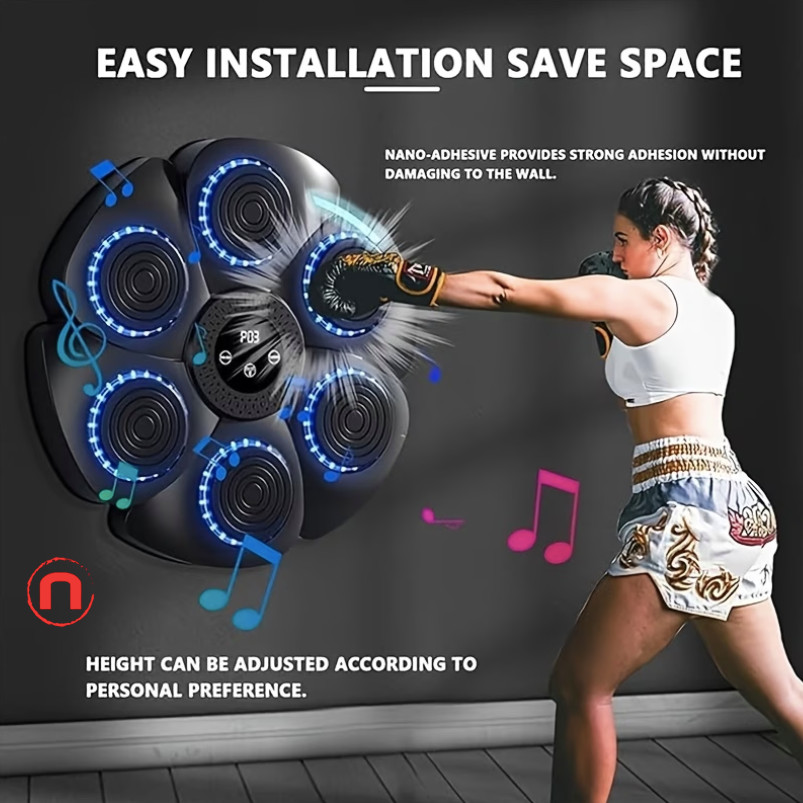 🥊🎵 Electronic Music Boxing Machine