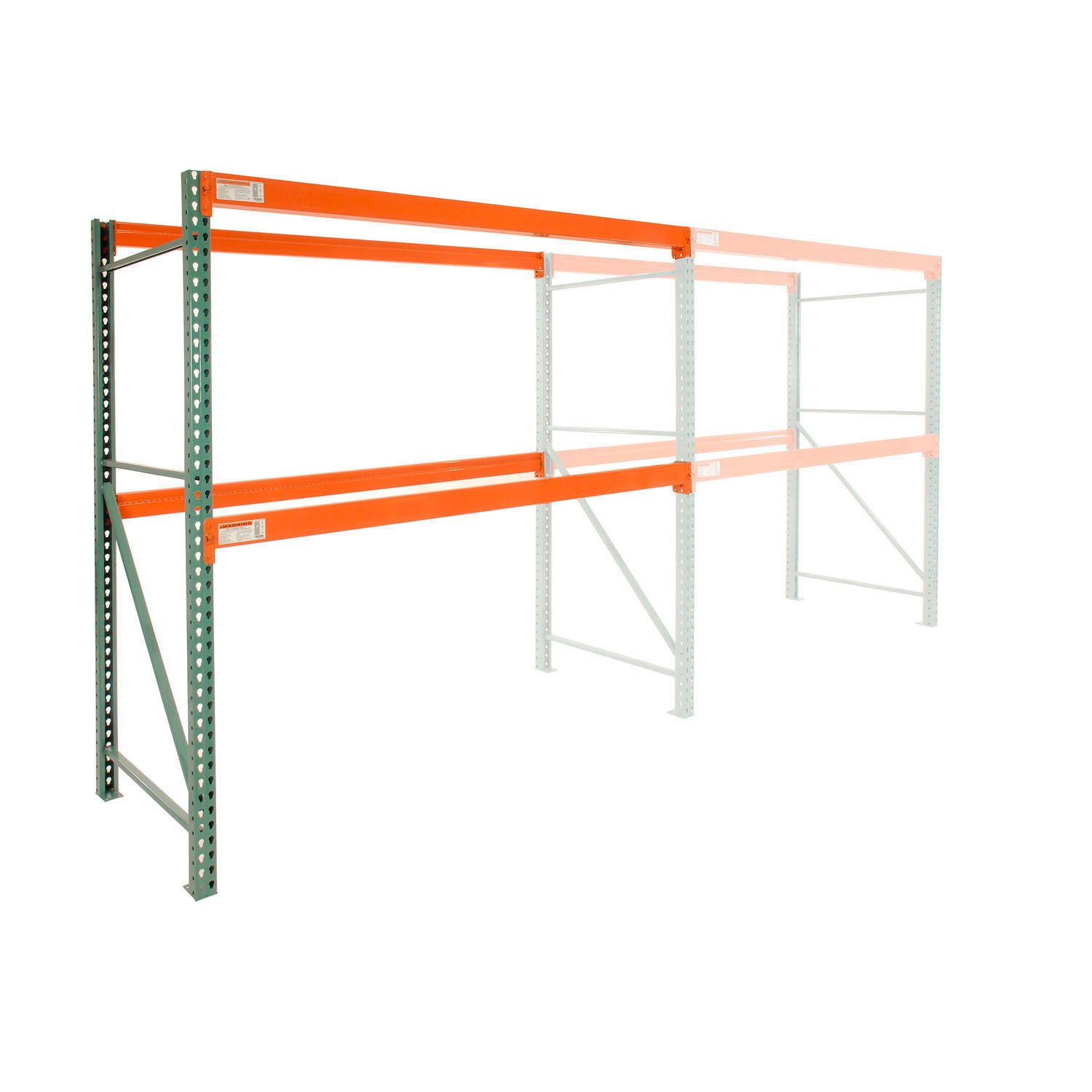 Global Industrial Teardrop Pallet Rack Add-On 144"W X 36"D X 96"H 5970 Lbs.