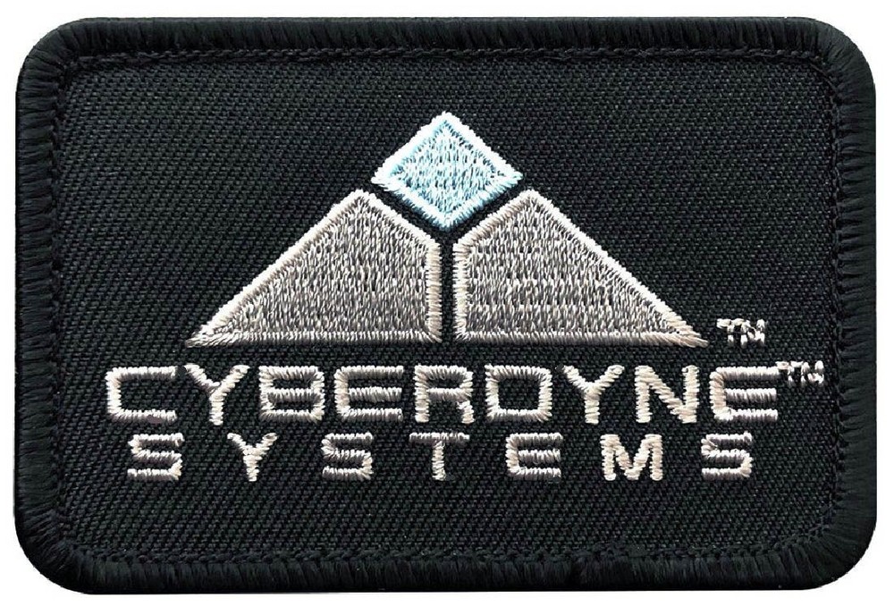 Terminator Movie Cyberdyne Systems Logo Morale Patch | 2PC HOOK BACK 3"x2"
