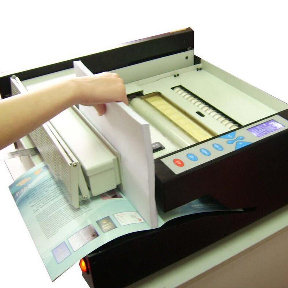 110V Electical Digital Display Automatic Book Binding Machine Glue Binder
