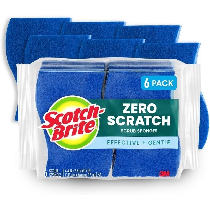 Non Scratch Cleaning Sponges Quick Durable Eco Friendly Multipurpose Sanitizing