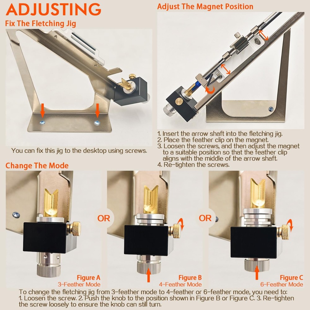 Fletching Jig, Arrow Fletching Jig