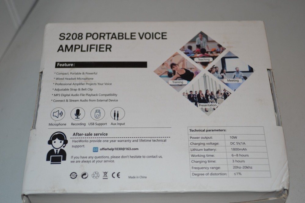 HaoWorks Original Voice Amplifier S208 Black