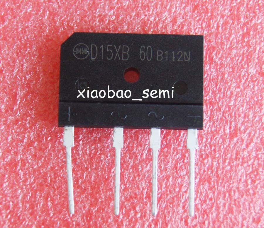5pcs SHINDENG D15XB60 ZIP-4 General Purpose Rectifiers 600V 15A