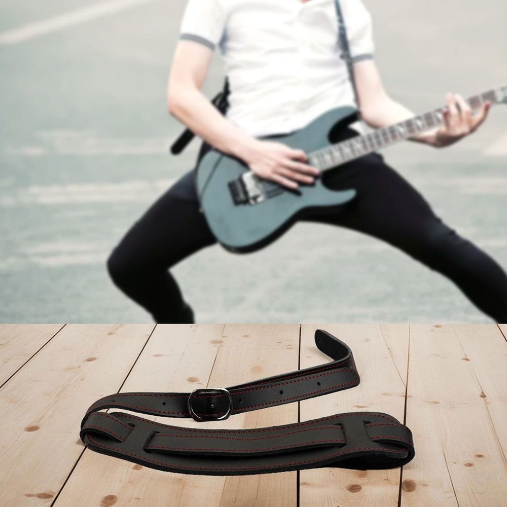 Nice Practical Classical Guitar Guitar Strap Heavy Duty Leather Useful