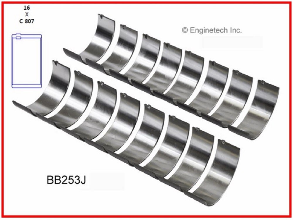 Chevrolet GMC SBC 305 327 350 5.0 5.7 1968 - 2002 Enginetech Rod - Main Bearings