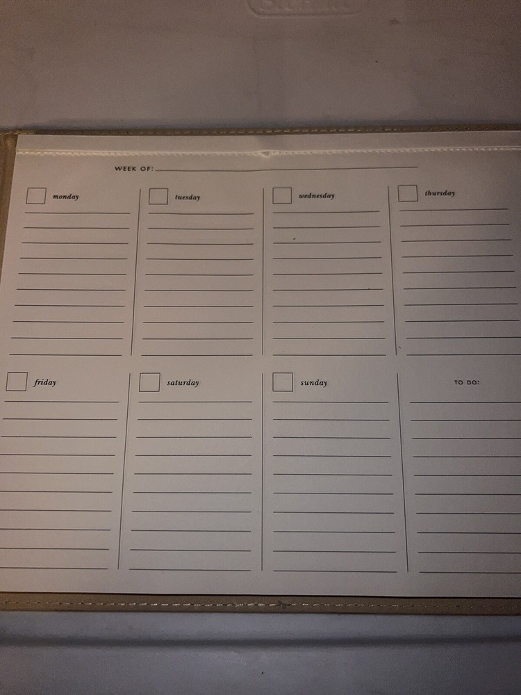 Kate Spade Notepad Portfolio Desktop Black Polo Dots