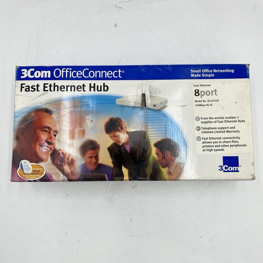 3COM OFFICECONNECT FAST ETHERNET HUB 3C16722A