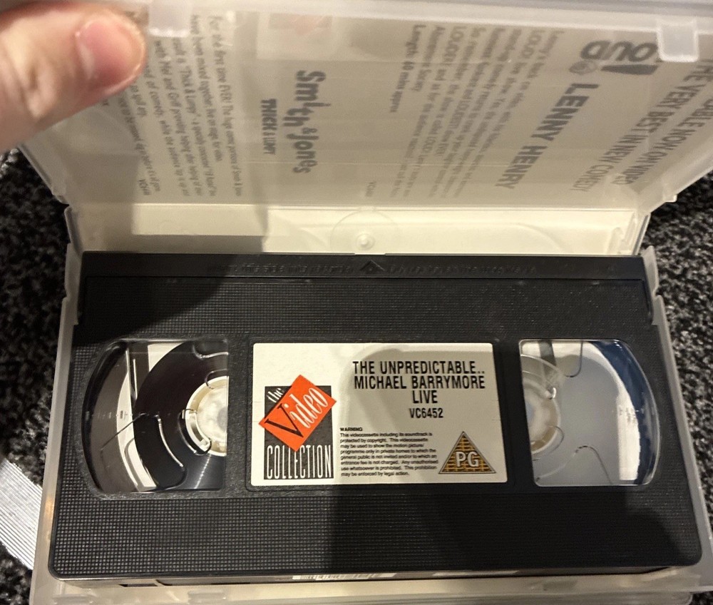 Michael Barrymore The Unpredictable Live VHS Tape 1994