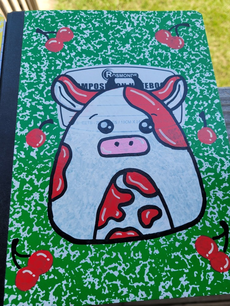 HAND PAINTED Squishmallow Composition Notebooks 5 Pack