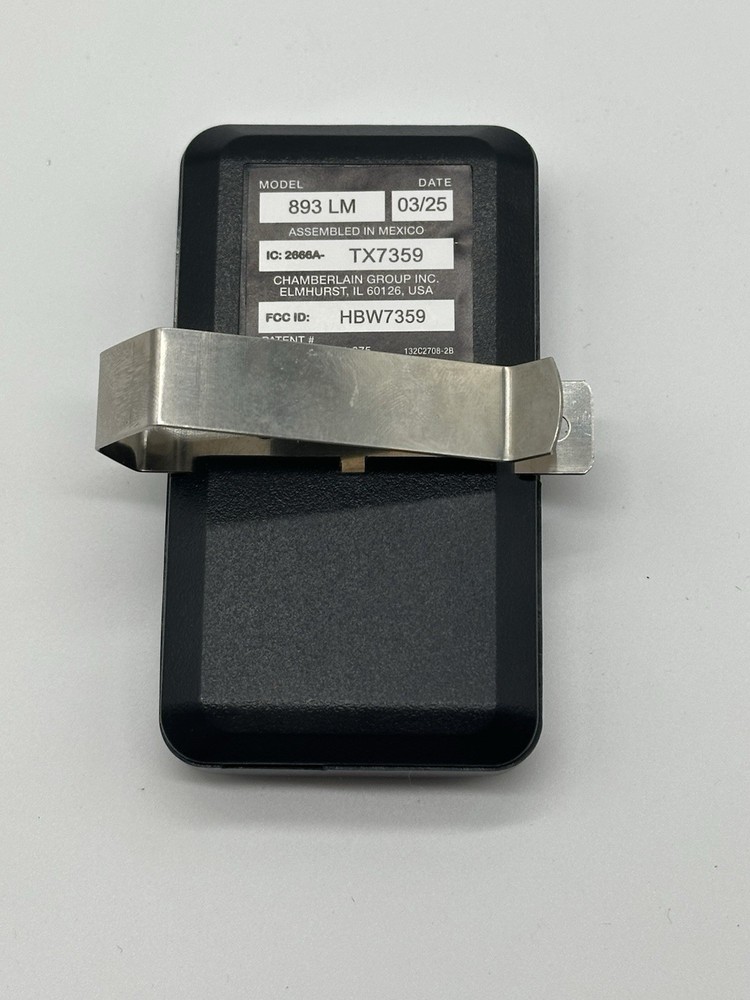 893 LM LiftMaster 3Button Remote Transmitter Garage Security black