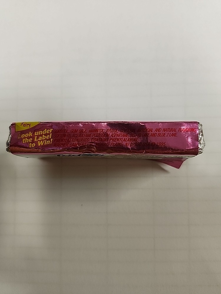 Trident Sugarless Bubble Gum, Vintage, Sealed Pack
