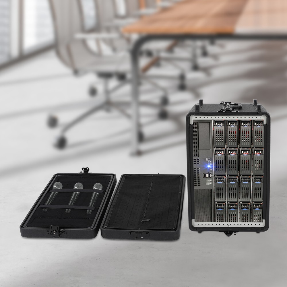 Rack Case 6U Rack Case Dust-Proof 6U Rack Case+Microphone Storage Compartment