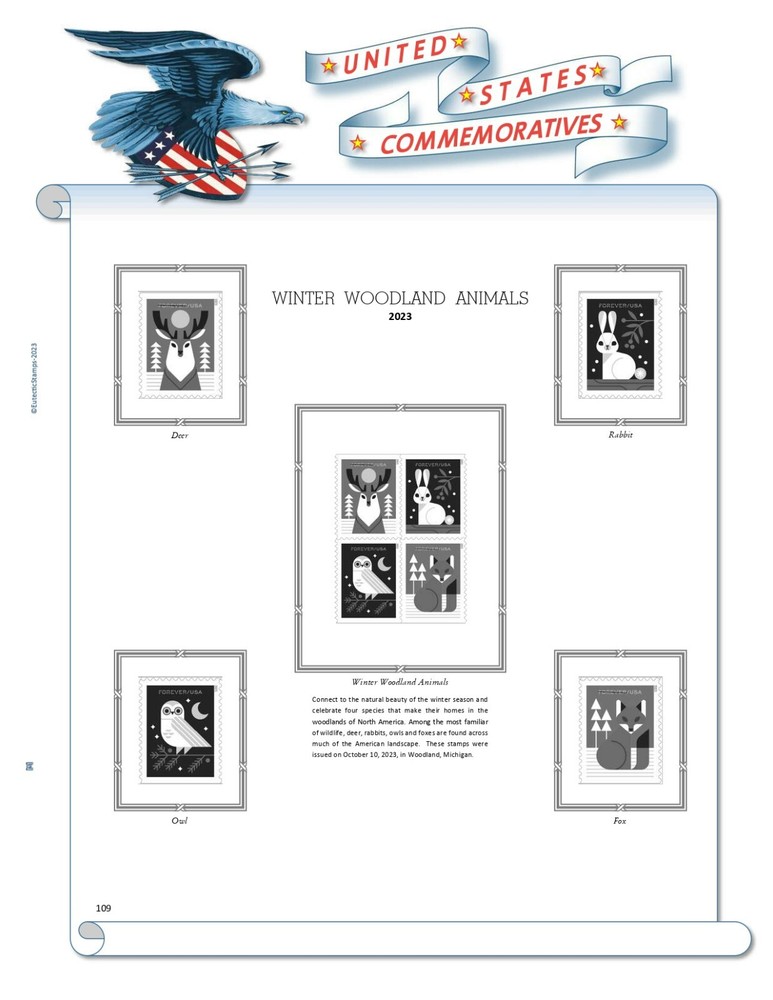 2023 U.S. Commemorative Singles COMPLETE Supplement (White Ace Alternative)