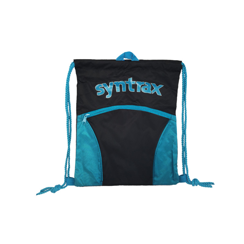 SYNTRAX AeroBag Drawstring Bag Large 14"x17" SuperTuff w/ zip pocket