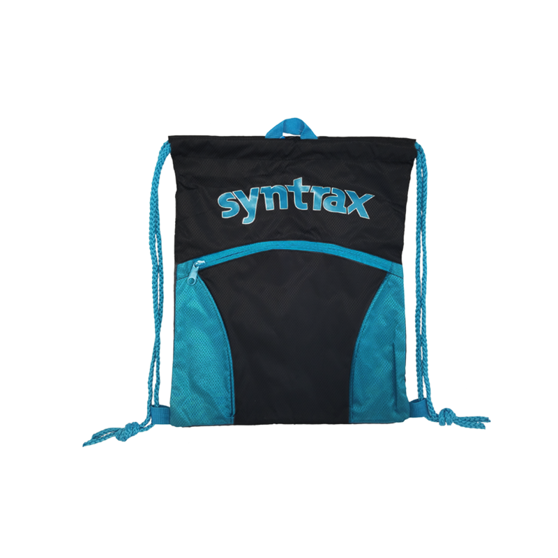 SYNTRAX AeroBag Drawstring Bag Large 14"x17" SuperTuff w/ zip pocket
