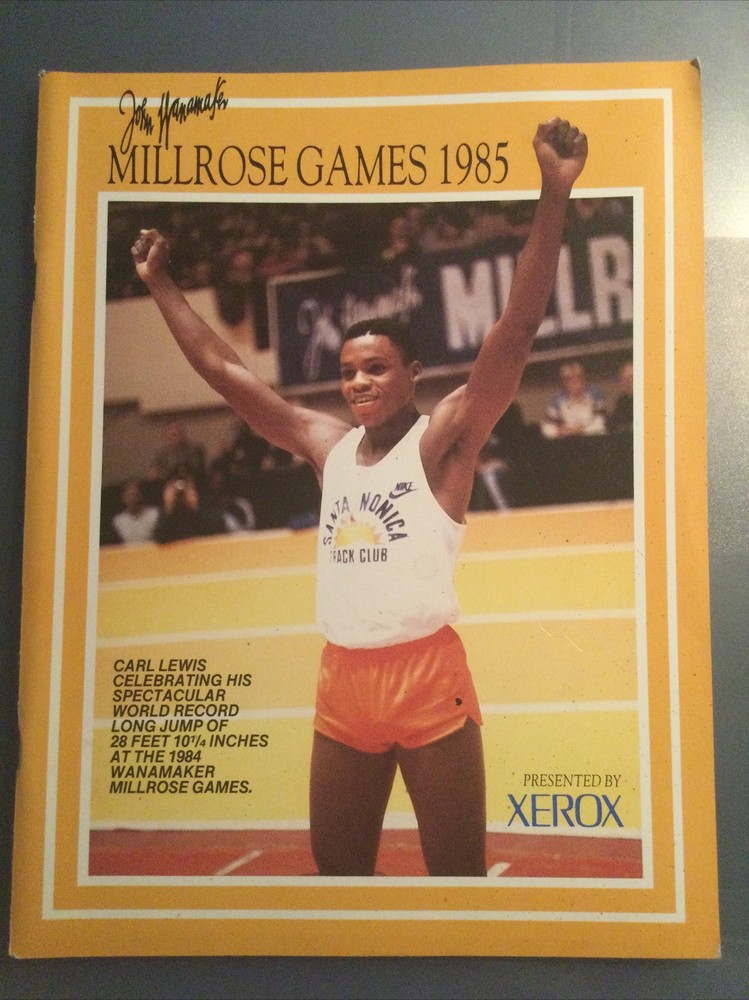 1985 Wanamaker Millrose Games Official Program