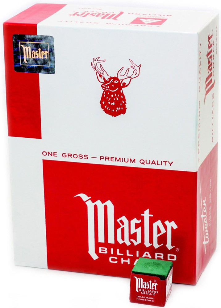 Billiard/Pool Cue Chalk, Gross Box, 144 Cubes