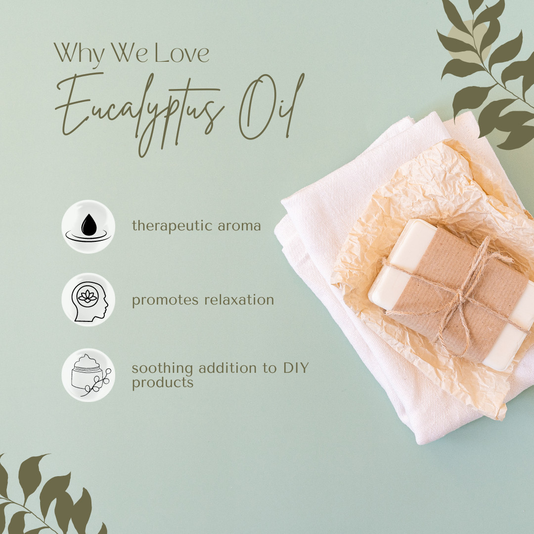 4 fl oz Eucalyptus Globulus Essential Oil Pure All Natural with 3 Free Droppers