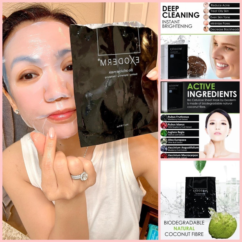 EXODERM Bio Cellulose Face Mask - 5 Sheets