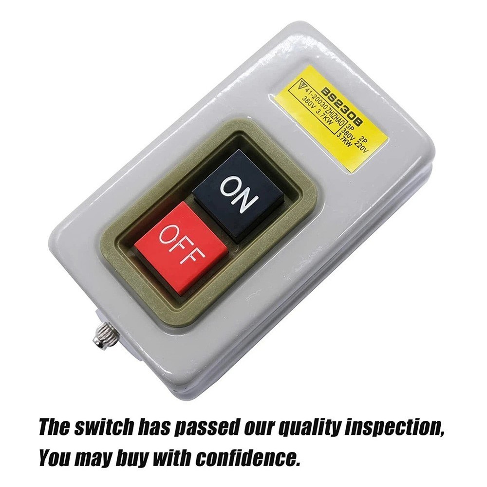 On Off Start Stop Push Button Switch for 220V 380V Single Phase Motor Wiring
