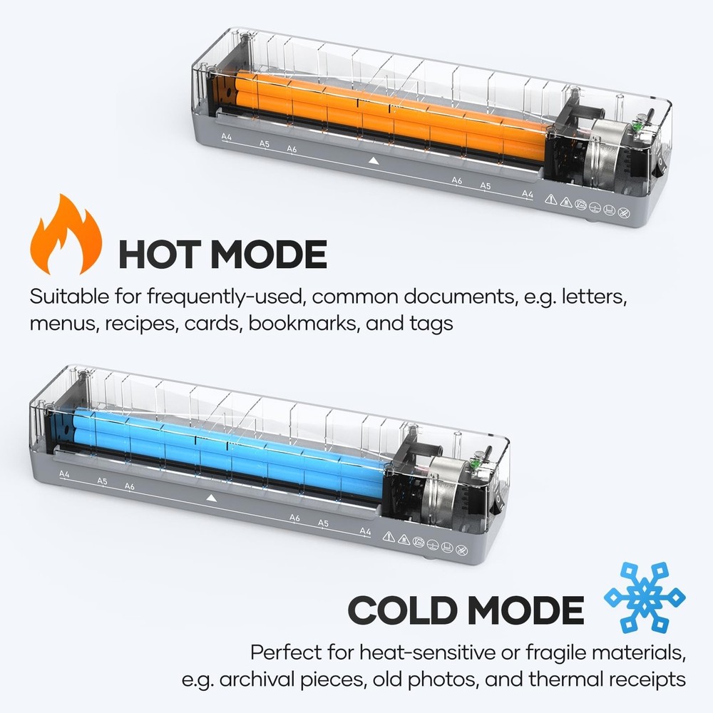 Laminator Machine 9 Inch with 10 Laminating Sheets, Laminator A4 with Quick P...