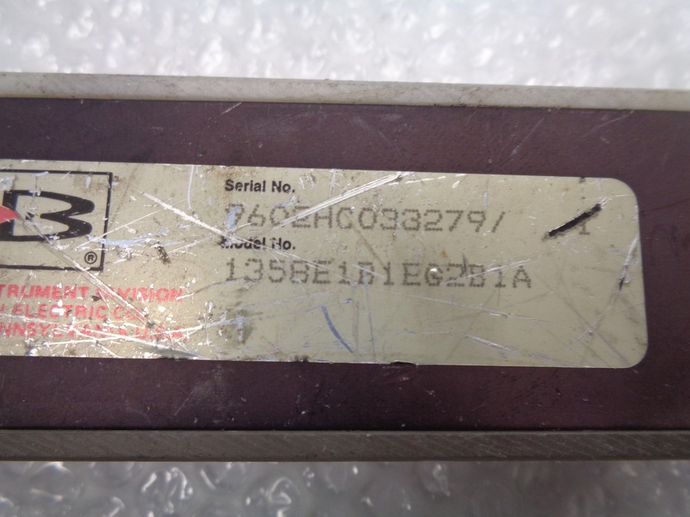 BROOKS INSTRUMENTS 1358E1B1EG2B1A FLOW METER (AS PICTURED) UNMP