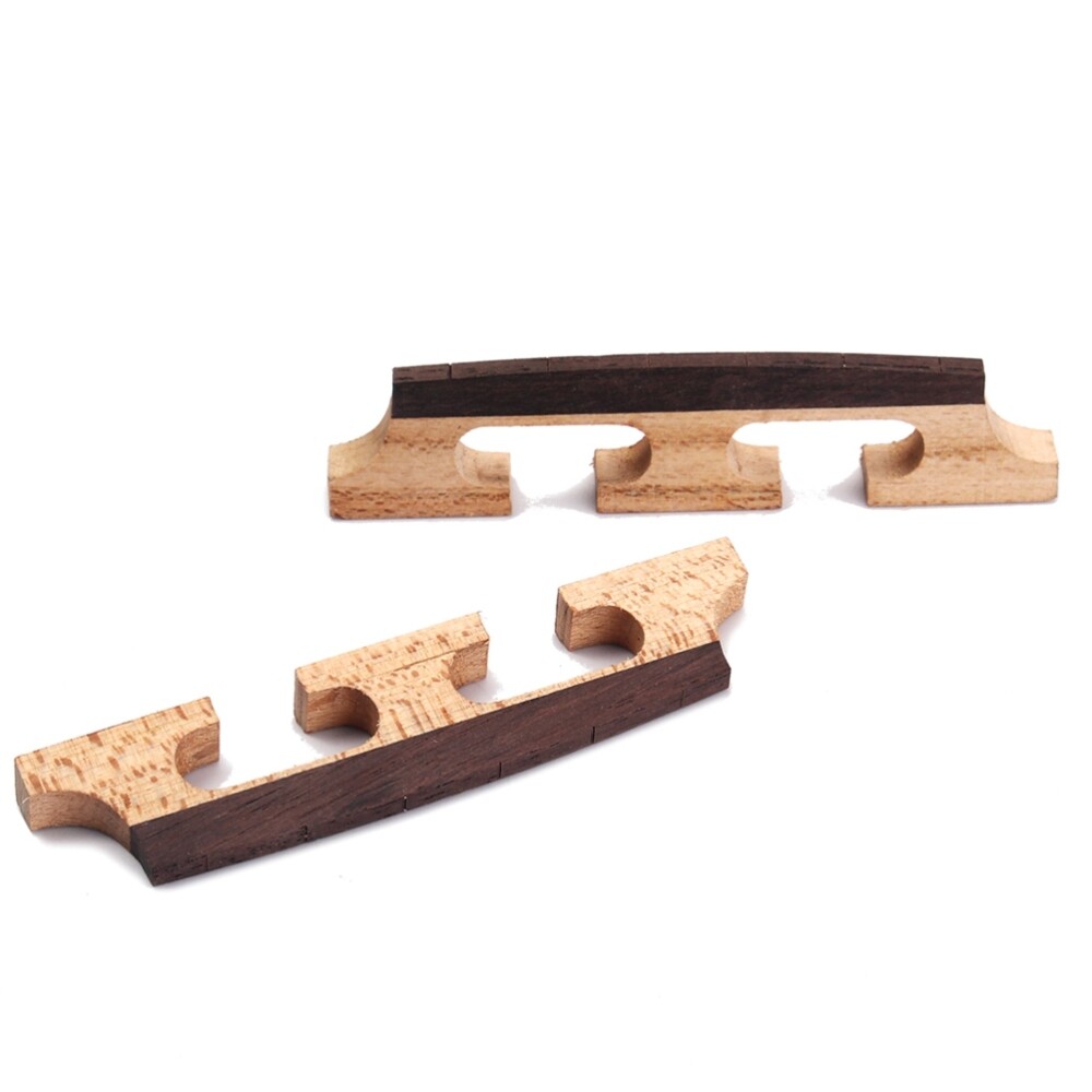 2PC Banjo Bridge 4 String Banjo Tailpiece Tenor Banjo Bridge Violin Bridge