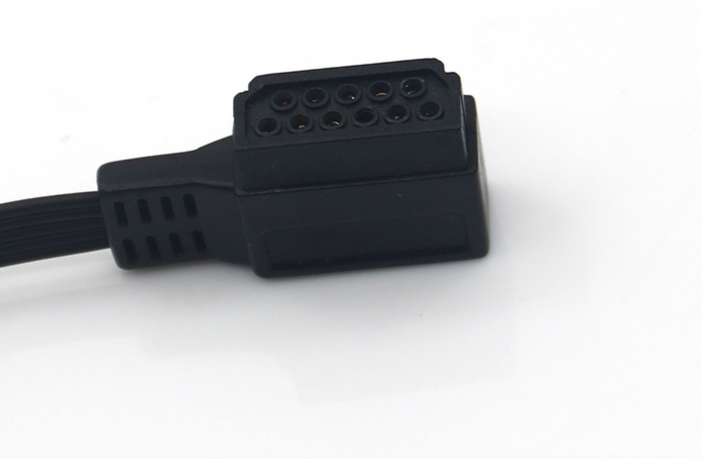 Compatible M4725A telemetry AHA Snap 5 lead holter ecg cable New Version