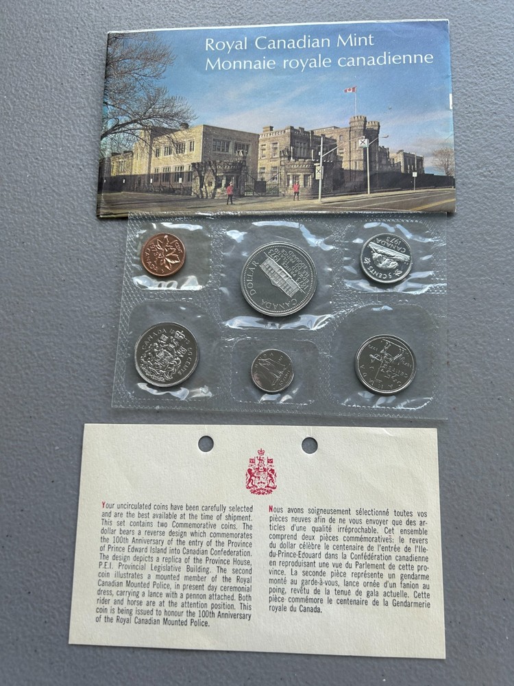 2 Different RCM 1973 Canada Proof Like Uncirculated Coin Sets