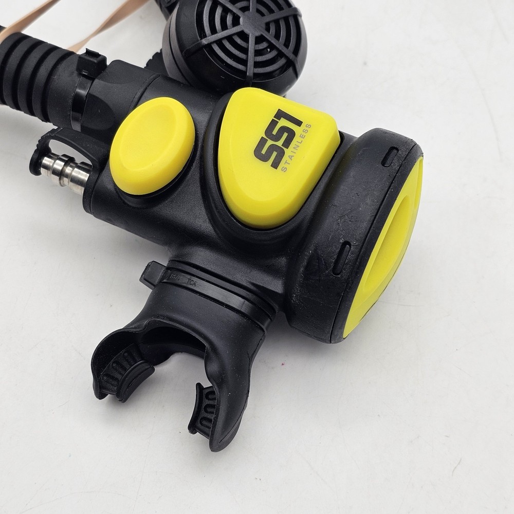 Atomic Aquatics SS1 Stainless Safe Second - Octo/Inflator - Yellow.