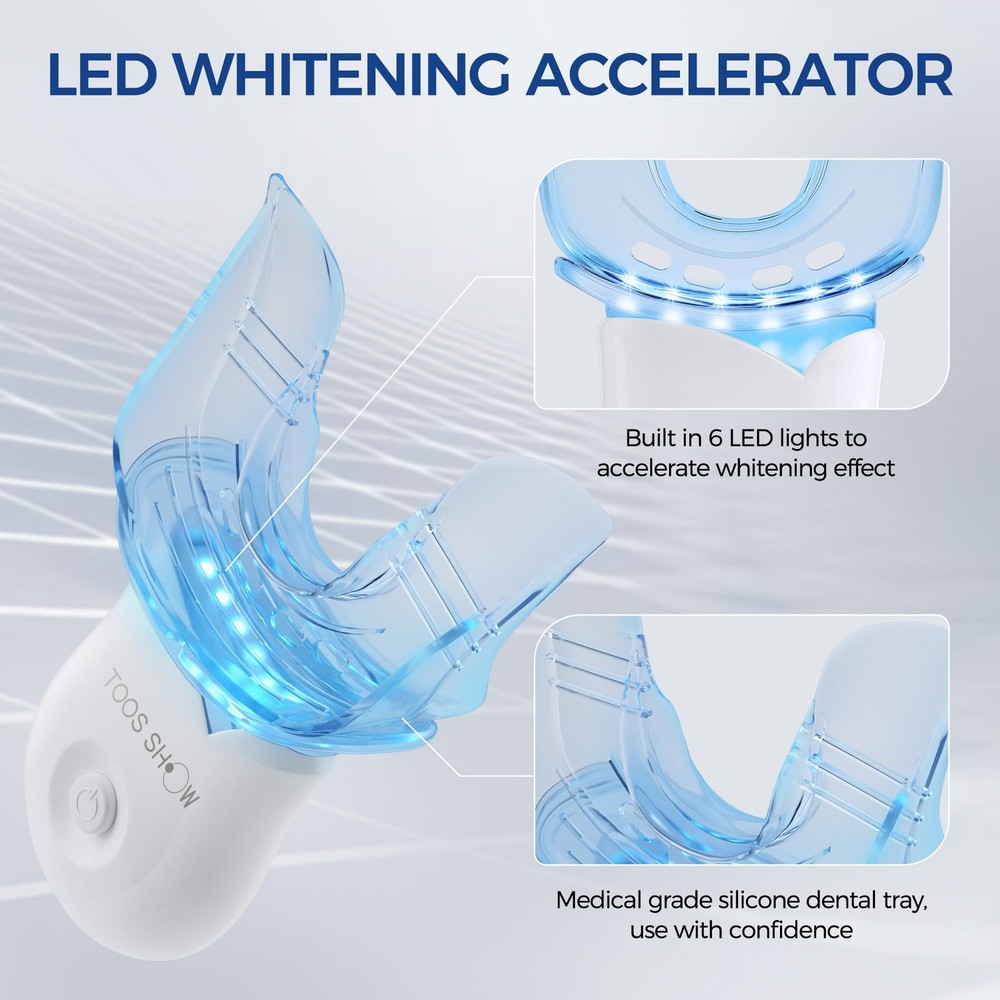 Teeth Whitening Kit for Sensitive Teeth,with 4 5 Count, Transparency