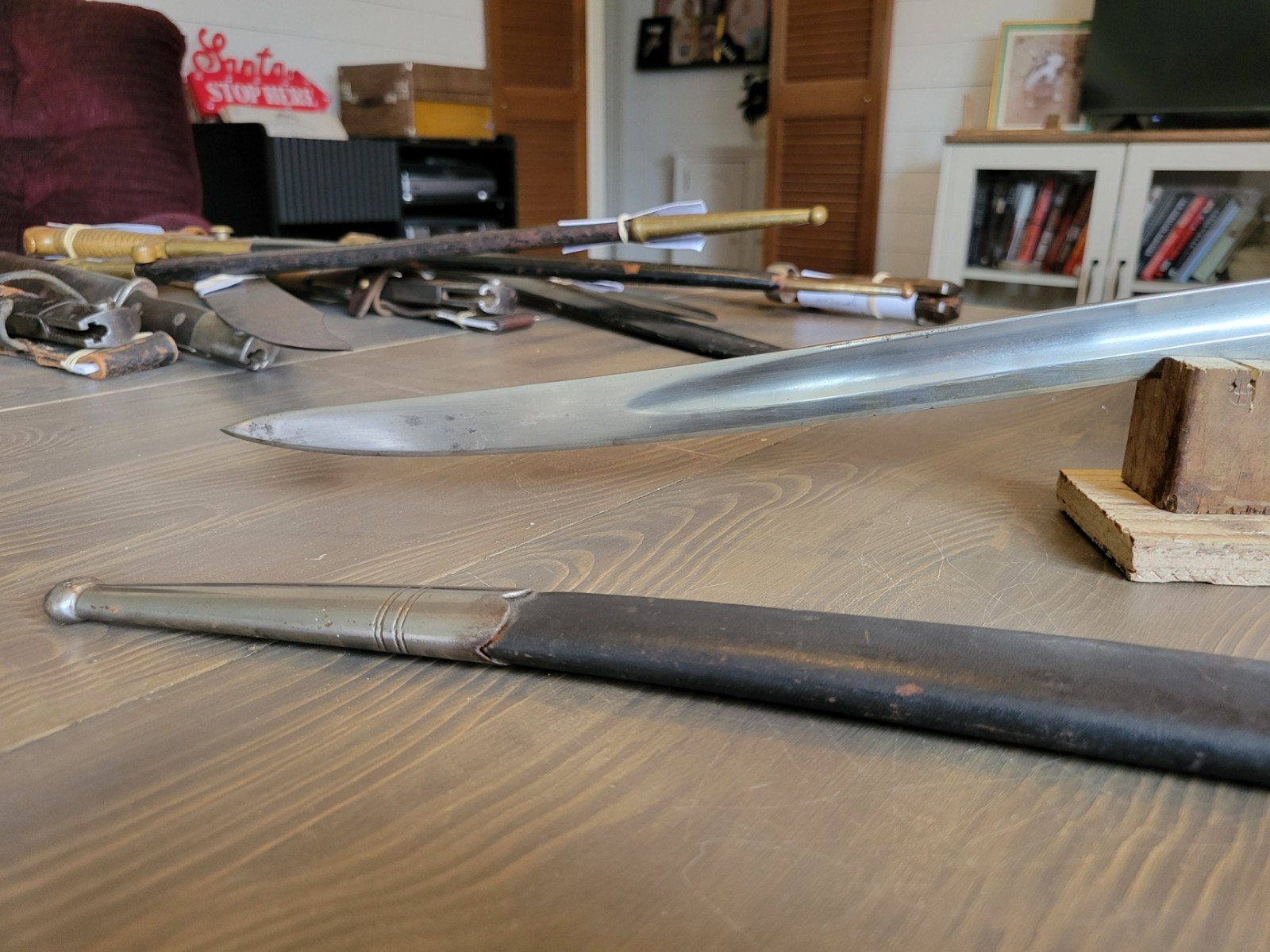 Post-Civil-War German Yatagan Bayonet with Matching Numbers