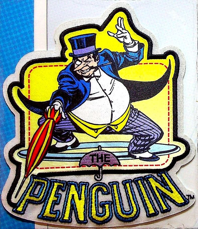THE PENGUIN PATCH on INFO CARD ~ Willabee & Ward ~ DC COMICS PATCH COLLECTION