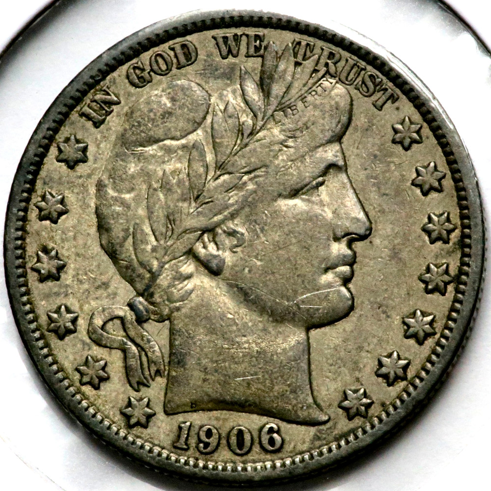 1906 Barber Head Half 1/2 Dollar   R1804